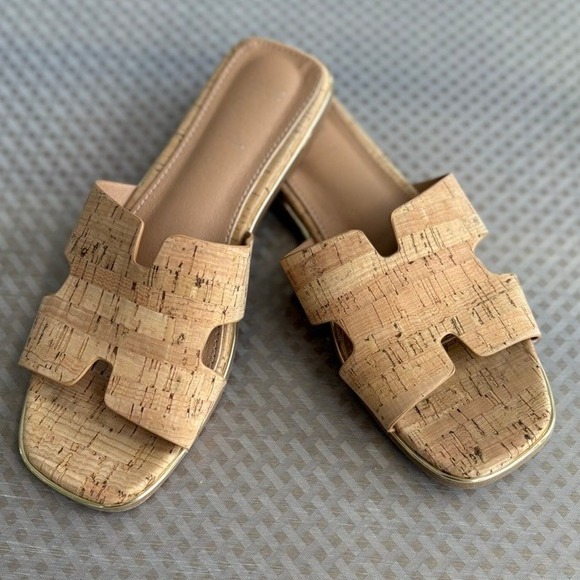 Corkys Hey Girl Women's Picture Perfect Sandal Slides Square Toe Slip On Size 8 - Picture 1 of 7